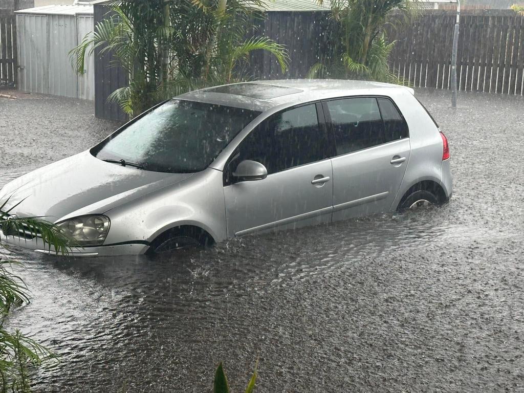 Wild weather brought by ex-Tropical Cyclone Alfred drenched parts of Hervey Bay on Sunday. Photo: Danielle Askew