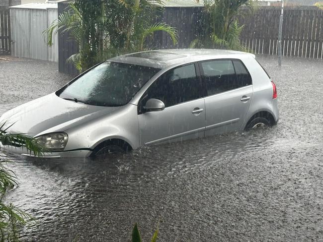 Wild weather brought by ex-Tropical Cyclone Alfred drenched parts of Hervey Bay on Sunday. Photo: Danielle Askew