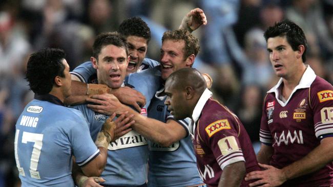 Fittler led the Blues to Origin victory in 2004. Picture by David Kapernick.