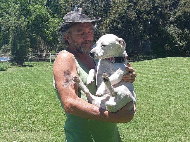 Glenn Venner in Murwillumbah with his dog Bronte.