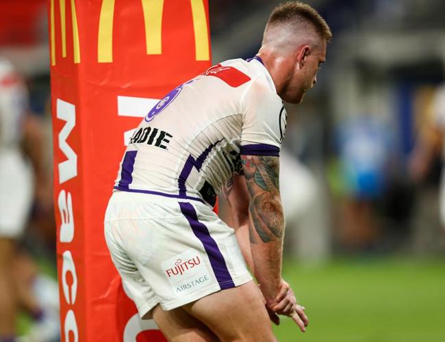 Cameron Munster suffers a sickening finger injury. Picture: NRL Photos