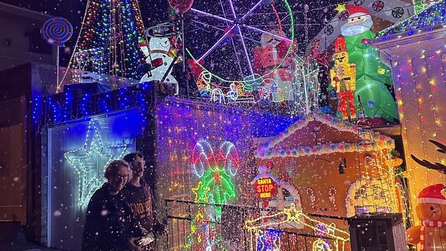 Giancarlo (Johnny) Rigoli Christmas display at West Hobart. Picture: Supplied