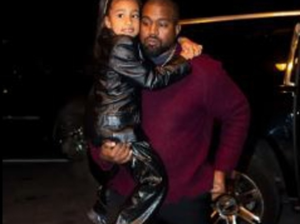 Kanye West with daughter, North West. Picture: Supplied