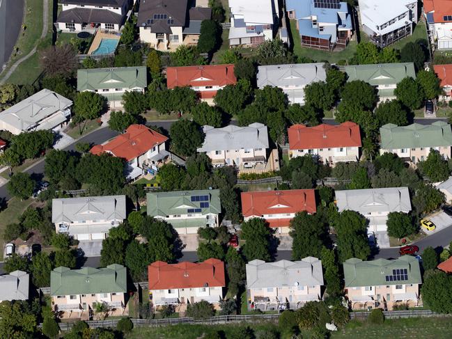 Brisbane Suburbs from the air. Pic Darren England. aerial housing estates