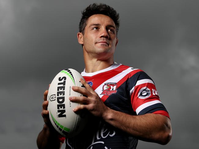 SYDNEY, AUSTRALIA - SEPTEMBER 30: Cooper Cronk of the Roosters poses during a Sydney Roosters NRL Media Opportunity at the Sydney Cricket Ground on September 30, 2019 in Sydney, Australia. (Photo by Mark Metcalfe/Getty Images)