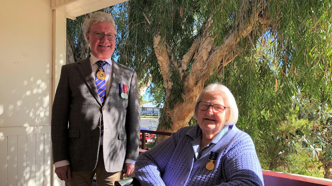 His Excellency, Governor of Queensland Paul de Jersey, presented Mrs Marvelle Kerslake of Mitchell with her Order of Australia Medal at an investiture ceremony on Tuesday, June 16.