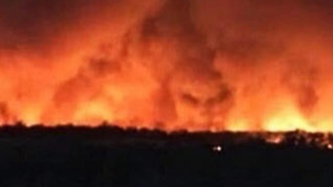 The Devil face in the east Gippsland bushfire. Picture: 7NewsMelbourne