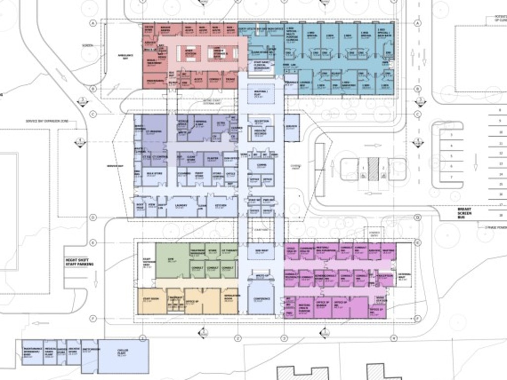 The floorplan for the new Moranbah hospital. Picture: Contributed