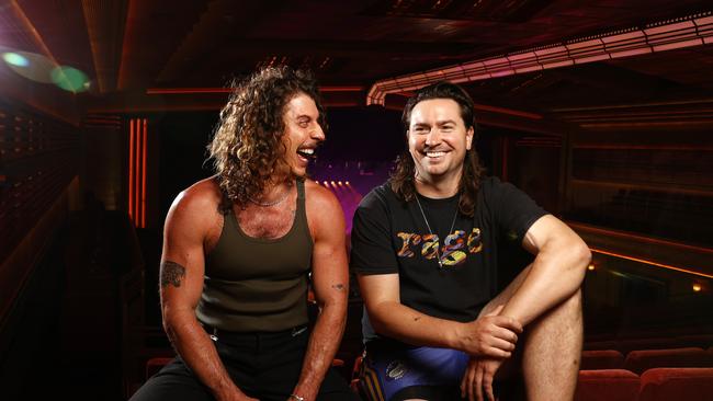 Peking Duk band members Adam Hyde and Reuben Styles (pictured at Enmore Theatre) agreed to co-headline the event. Picture: Jonathan Ng/The Daily Telegraph