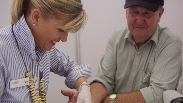 In touch: One great benefit of working with the team from the National Centre for Farmer Health is that the nurses conducting the health checks are all from farming backgrounds.