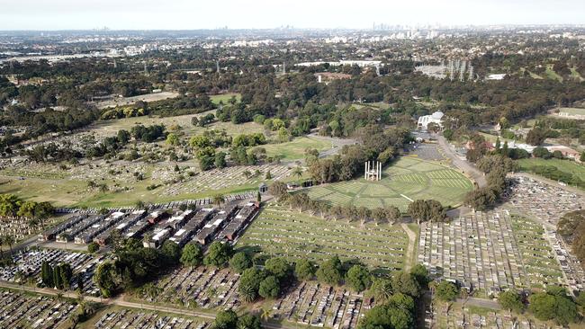 Sydney cemeteries such as Rookwood are running out of burial space. Picture: Sam Ruttyn