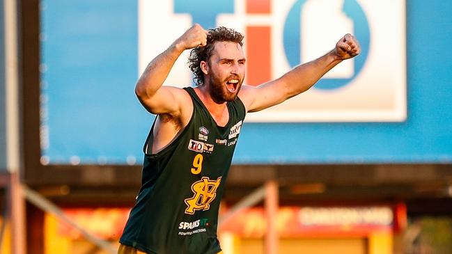 St Mary's captain Dylan Landt has had a stellar start to the 2023-24 NTFL season. Picture: Celina Whan / AFLNT Media