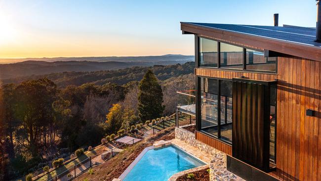 Views from Sequoia Lodge at Mount Lofty. 