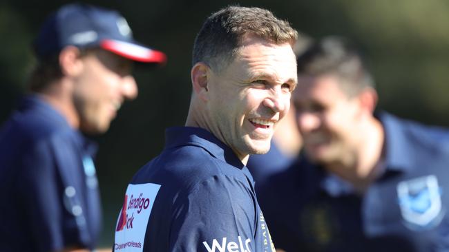 Joel Selwood was all smiles during an Australia Day T20 match in Barwon Heads. Picture: Mark Wilson