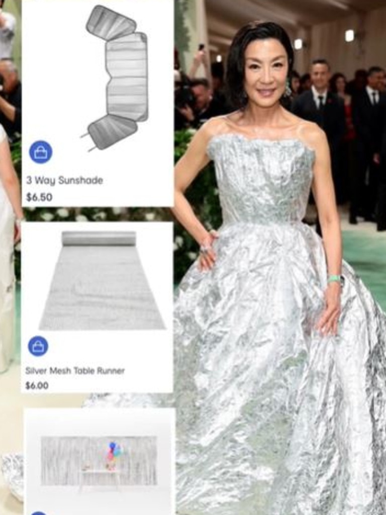 Kmart suggested how people could get Michelle Yeoh's look. Picture: TikTok/Kmart