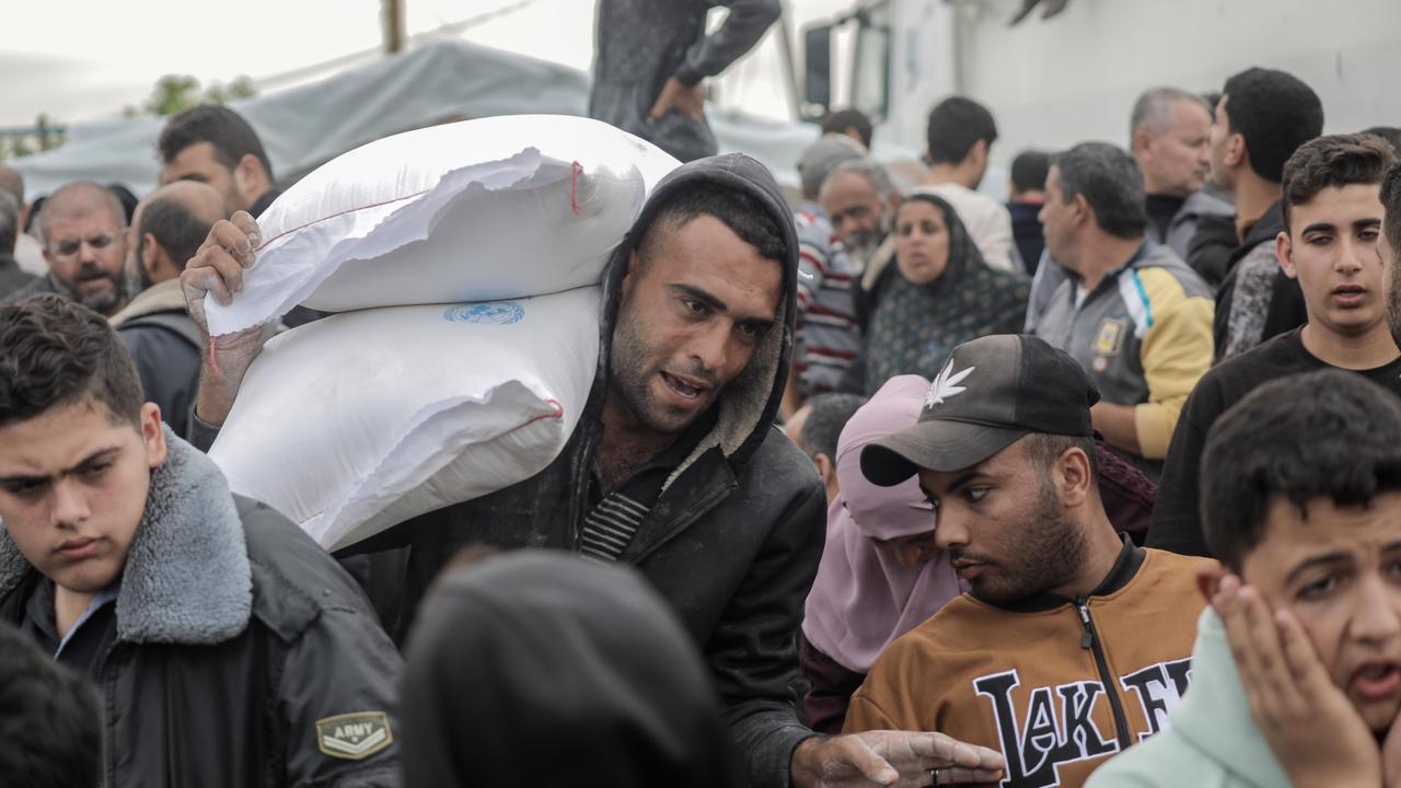 Palestinian refugees in Khan Yunis, Gaza. Picture: Ahmad Hasaballah/Getty Images