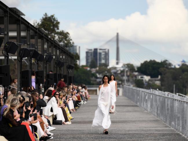 model walks the runway during the BONDI BORN show. Pictuer: James Gourley