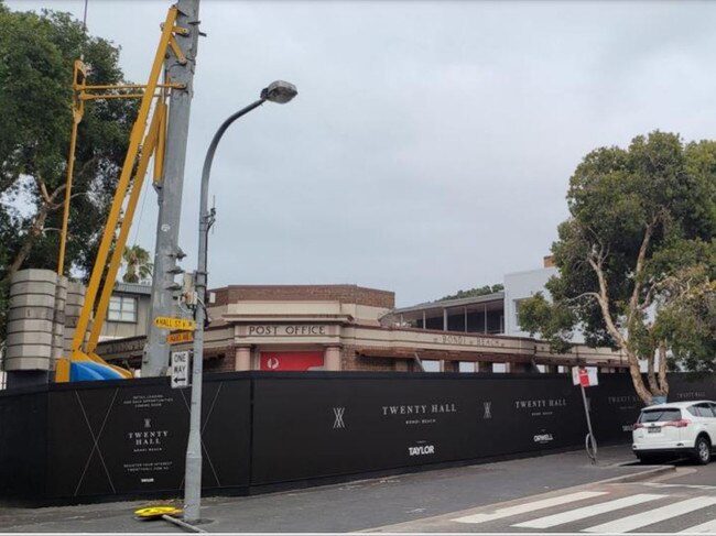 The former Bondi Beach Post Office site is currently under construction.