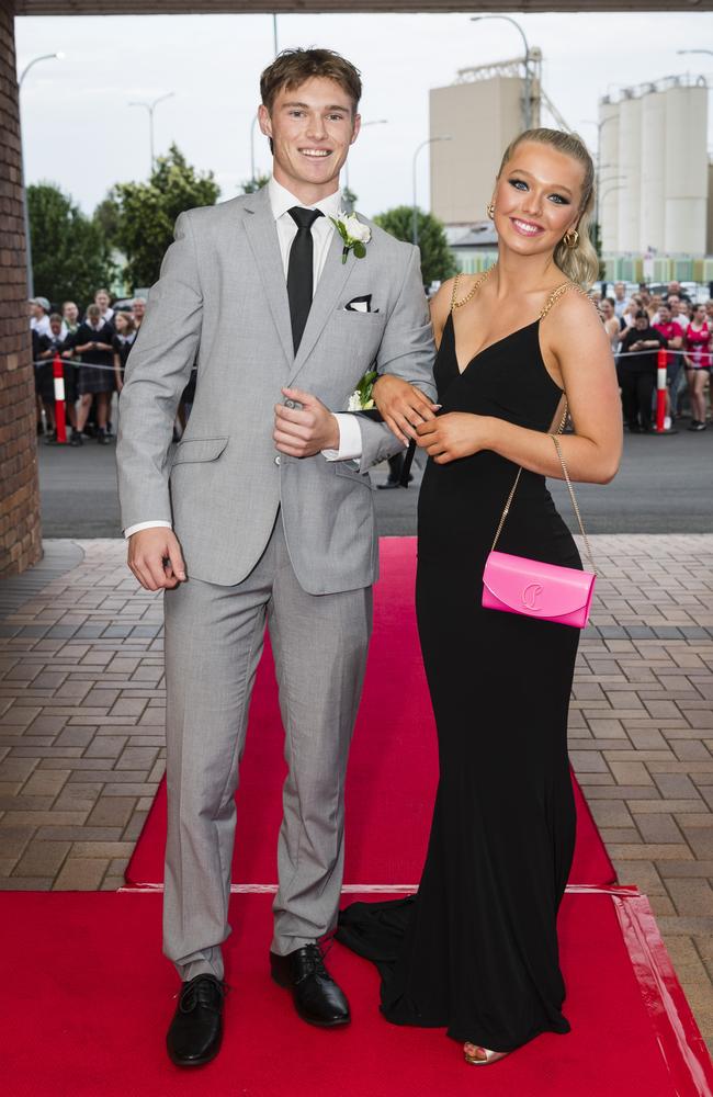 Lachlan Spies and Emily Tonkin at Toowoomba Grammar School formal at Rumours International, Wednesday, November 15, 2023. Picture: Kevin Farmer