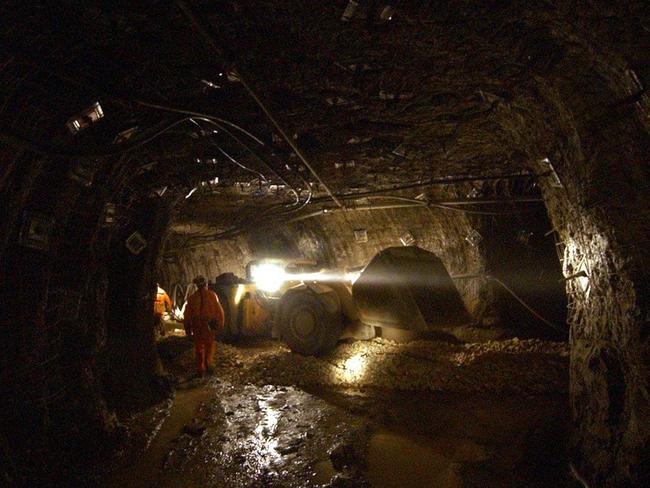 Mining workers spend 12-hour shifts underground. Picture: Scott Radford-Chisholm