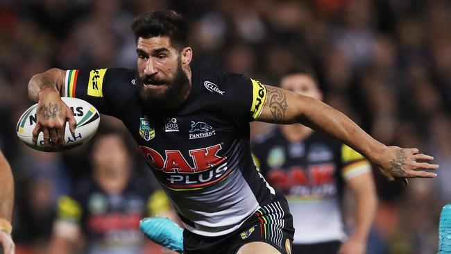 James Tamou returns from a leg injury for the Penrith Panthers. Picture: Phil Hillyard