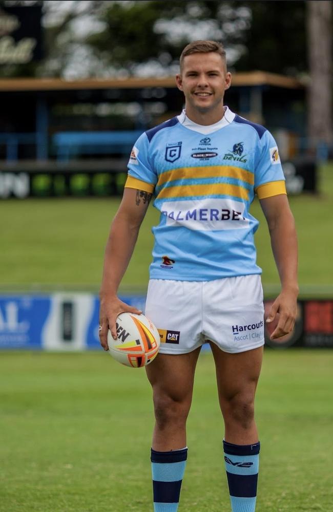 Mitchell Farlow pictured at Norths. But he was at Ipswich Jets when the Queensland Rugby League detected the Presence and Use of Prohibited Substances during the 2023 season.