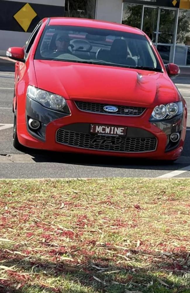 Picture of Graeme McDougall's vehicle posted on social media immediately following the alleged incident on Sunday. Picture: Facebook