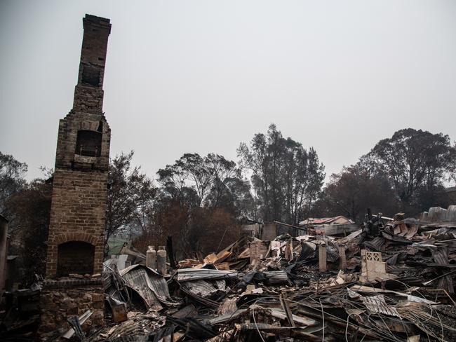 Dozens of properties were destroyed in Cobargo when fire ripped through the town on New Year’s Eve 2019.