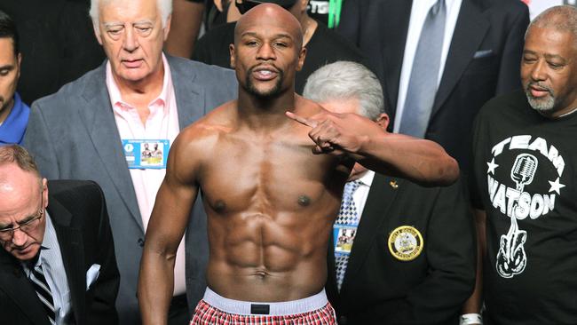 Floyd Mayweather Jr. again delivered some not so humble one liners ahead of his final fight