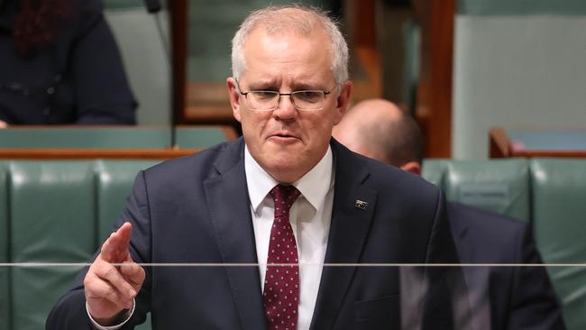 Scott Morrison will take ownership of the religious discrimination bill by introducing it to parliament on Thursday. Picture: Gary Ramage