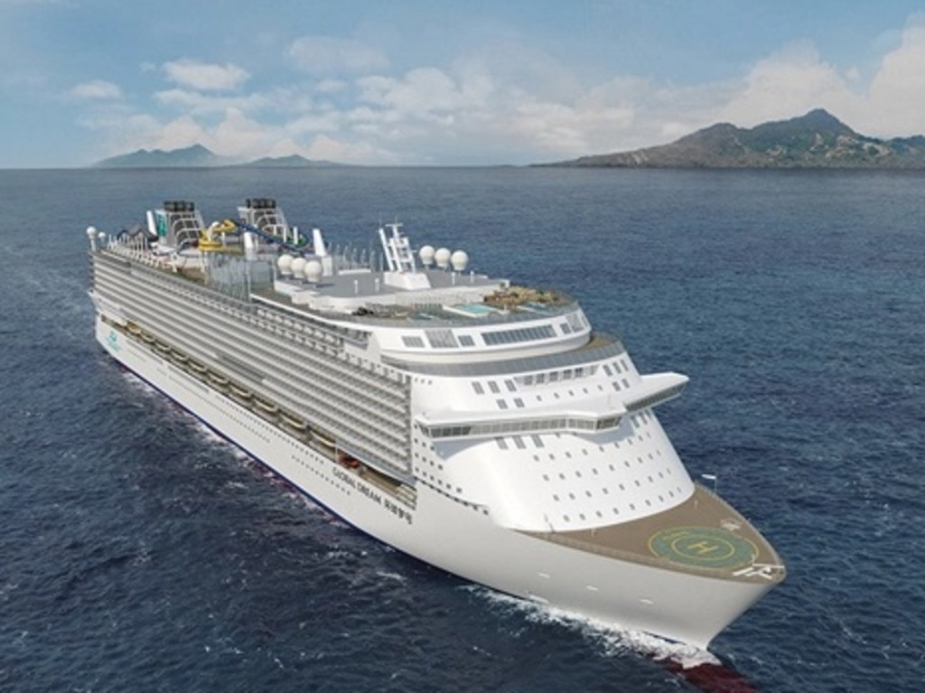 The enormous cruise liner would have been a 20-deck vessel, able to carry 9000 passengers. Picture: Dream Cruises
