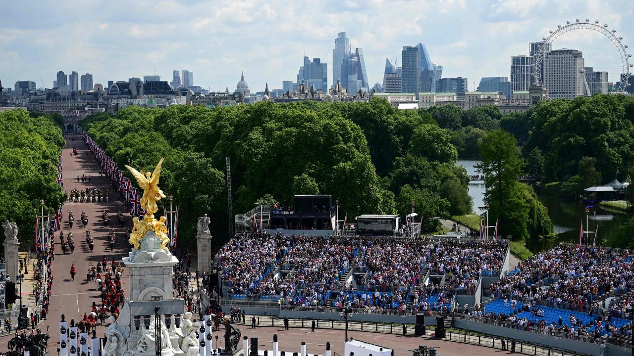 London was awash in spectacular weather for the event. Picture: AFP