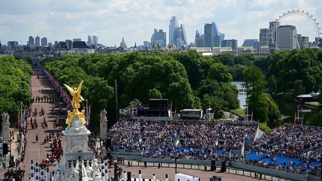 London was awash in spectacular weather for the event. Picture: AFP