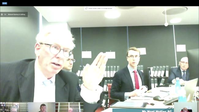 Noel Hutley SC speaks during the NSW Casino Inquiry.