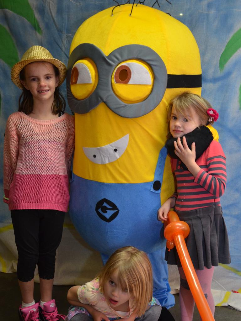 Brigid, Maggie and Erin O'Dea at the Stanthorpe Police Blue Light disco on Friday night. Photo Emma Boughen / Stanthorpe Border Post