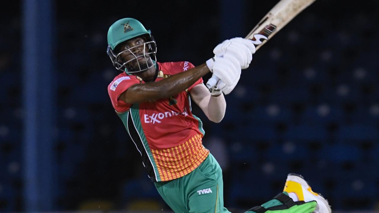 Keemo Paul in action for Guyana Amazon Warriors in the Caribbean Premier League. Picture: Randy Brooks/ Getty Images)