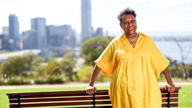 Artist Gail Mabo will open the Mabo Centre alongside Jamie Lowe and Marcia Langton. Picture: Colin Murty