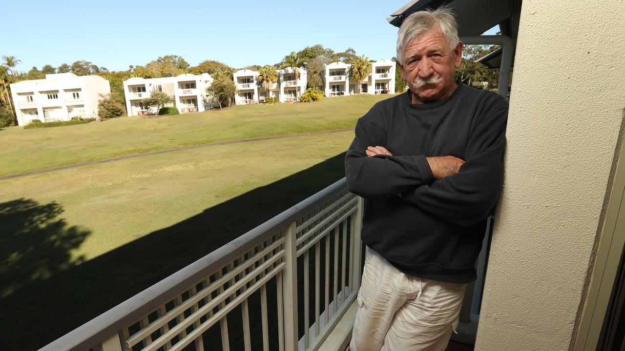 Palmer Coolum Resort villa owner Chris Shannon believes Mr Palmer will sell the resort to a developer. Picture: Lyndon Mechielsen