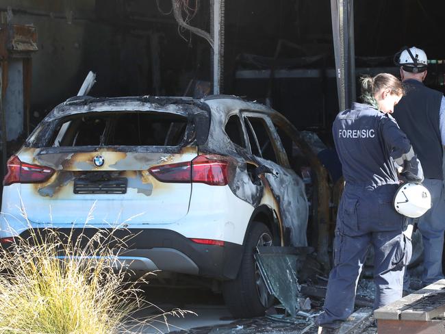 A car rammed into a tobacconist in Seville, in the Yarra Valley Tobacco shop fire arson, Picture David Crosling