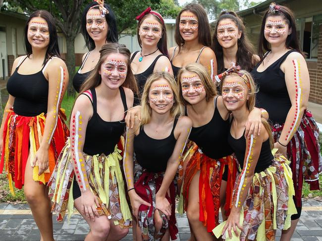 The Aboriginal dancers.