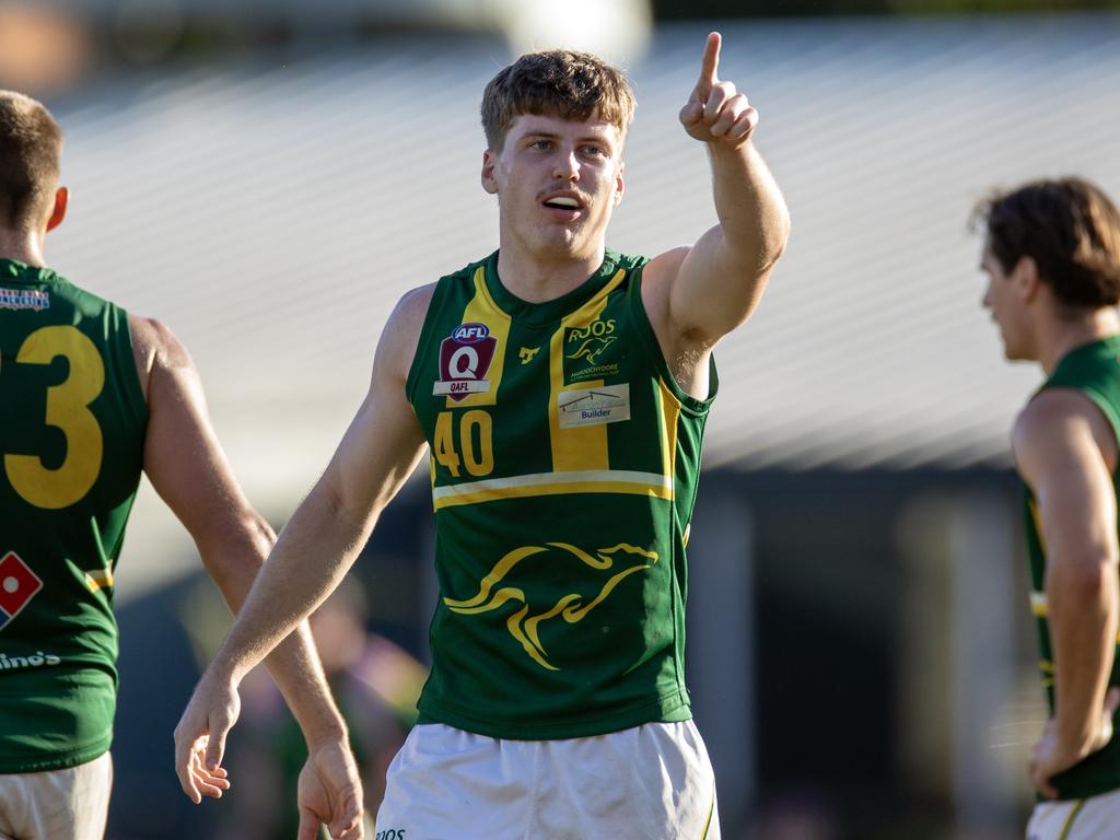 Maroochydore QAFL talent Hudson Vivian in action. Picture: TJ Yelds Sports Photography