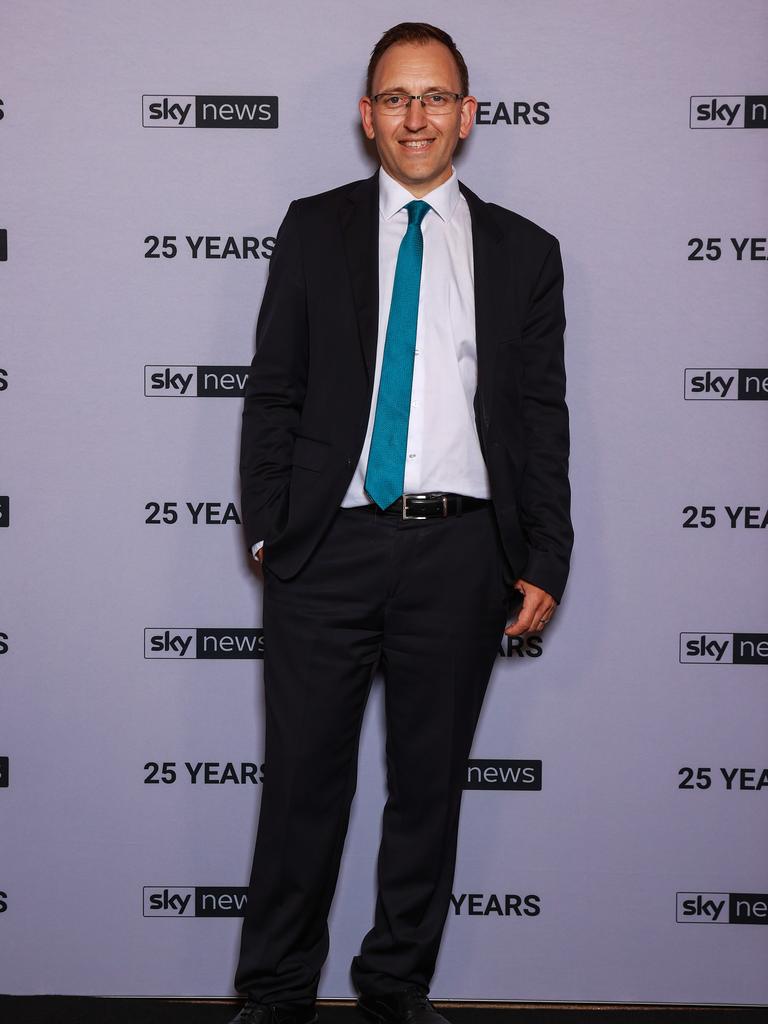 Tom Saunders, at the Sky News 25th Anniversary celebration, at Bennelong Restaurant. Picture: Justin Lloyd.