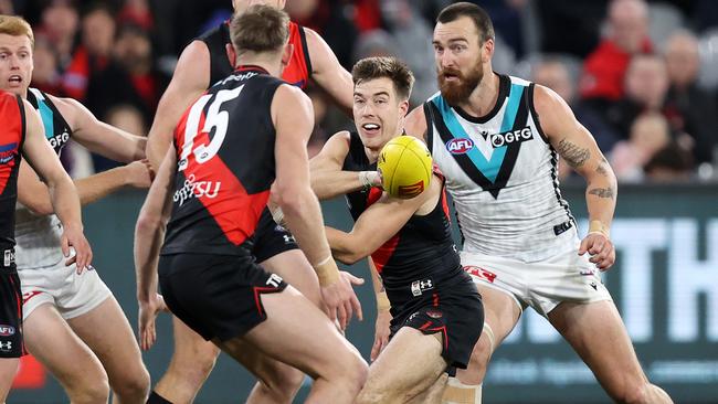 Essendon will take on Port Adelaide at Gather Round. Picture: Mark Stewart