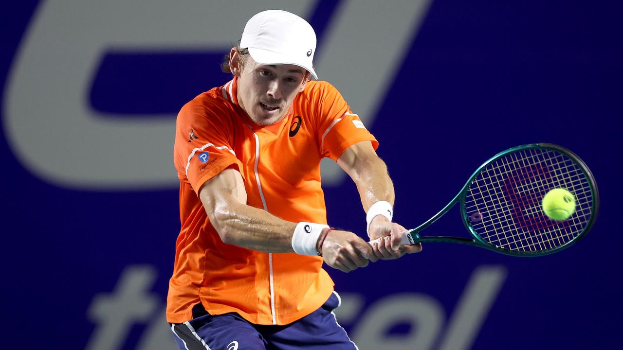 De Minaur could drop out of the top 10 with a loss in the final. Photo by Matthew Stockman/Getty Images