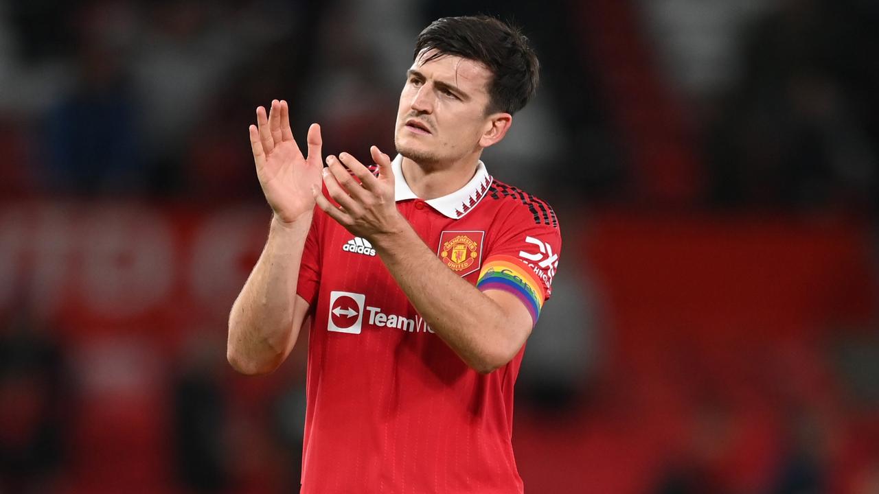 Harry Maguire has been linked with a move to Tottenham. (Photo by Michael Regan/Getty Images)