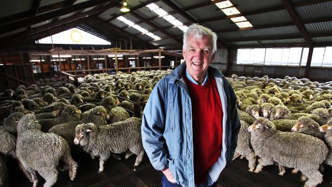 Good turn: Woorndoo sheep farmer Peter Coy established the Salt Creek Scholarship to leave some form of legacy. 