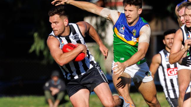 PNU star Matt Nunn in action against Golden Grove. Picture: In Flight Sports