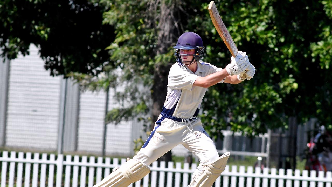 The Southport School batsman Lachlan Crump. Picture, John Gass