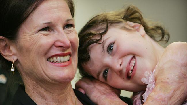 Carolyn and daughter Sophie in 2008.