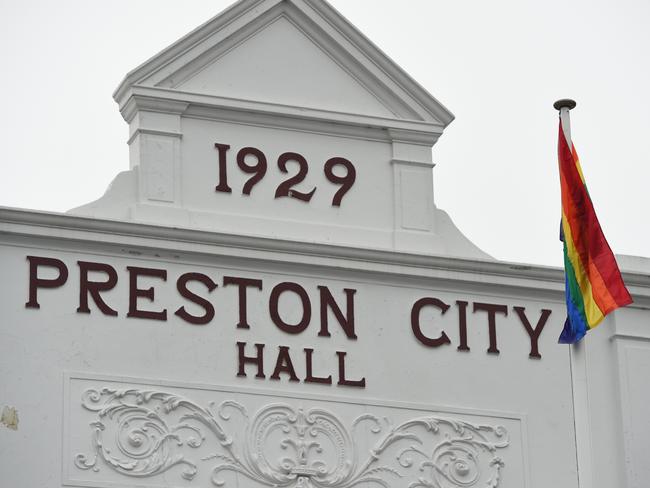 Darebin Council says the rainbow flag will fly over Preston City Hall until marriage equality is law in Australia.